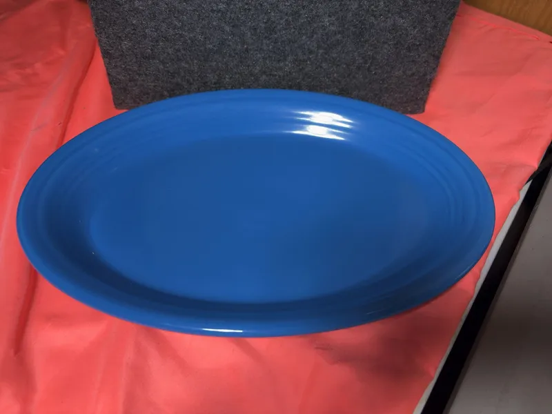 Fiesta Homer Laughlin Lapis Blue Oval Serving Platter from auction in Brewton, Alabama — image 15