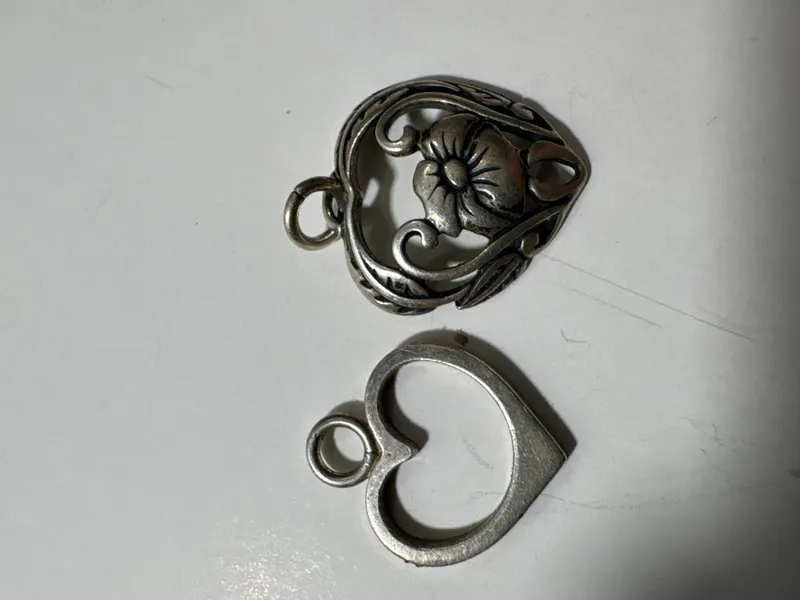 Two Sterling Silver Heart Pendants Including Silpada Floral Design from auction in Brewton, Alabama — image 29