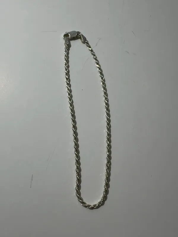 Sterling Silver Rope Chain Necklace, Made in Italy from auction in Brewton, Alabama — image 28