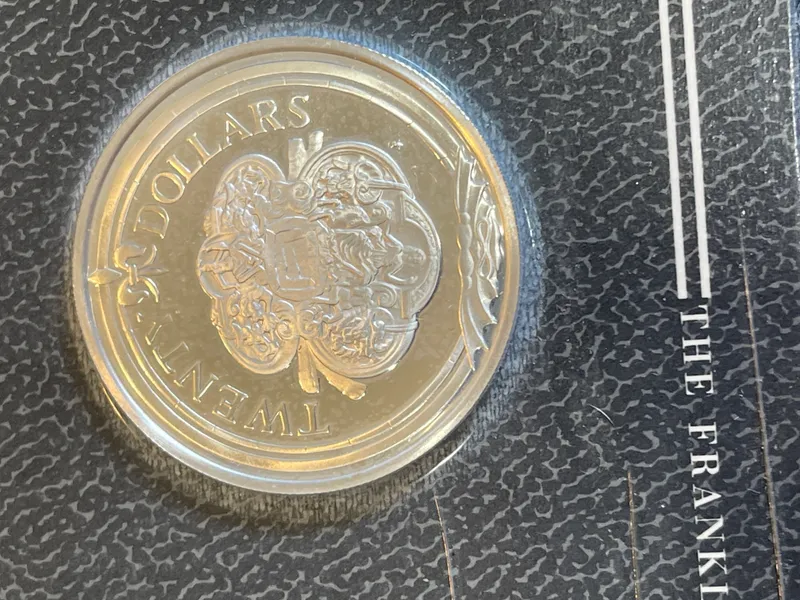 1985 British Virgin Islands $20 Silver Proof Coin .5677 oz Sword Guillon from auction in Brewton, Alabama — image 33
