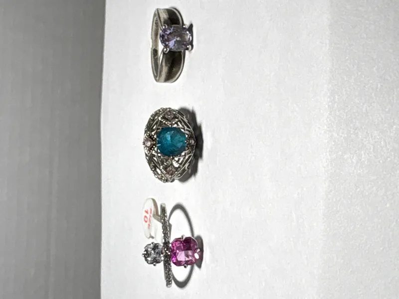 Three Sterling Silver Cocktail and Fashion Rings Including a Bomb Party Bypass Ring from auction in Brewton, Alabama — image 48
