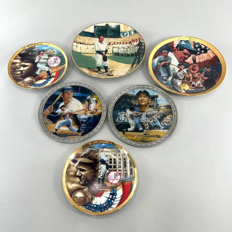 Group of Six New York Yankees Plates from auction in Cranston, Rhode Island — image 5