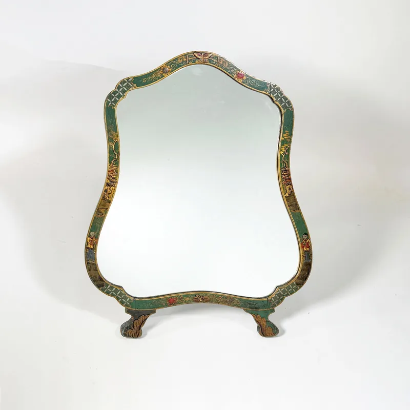 Green Chinoiserie Painted Dressing Mirror from auction in Cranston, Rhode Island — image 12