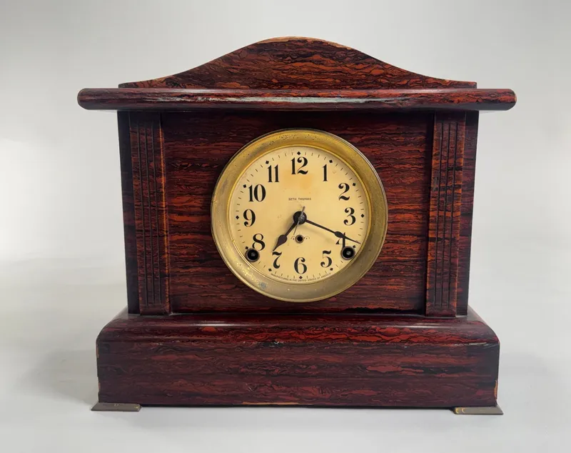 Seth Thomas Wooden Mantle Clock from auction in Cranston, Rhode Island — image 13