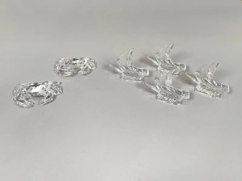 Group of Six Nautical Kristalcolor Glass Paperweights from auction in Cranston, Rhode Island — image 15
