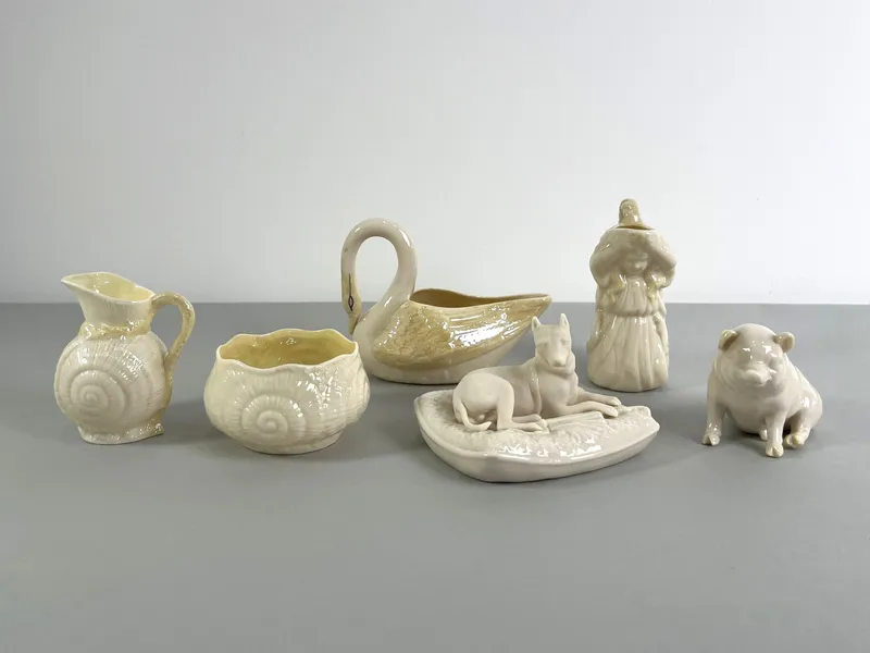 Group of Six Irish Belleek Pieces from auction in Cranston, Rhode Island — image 18