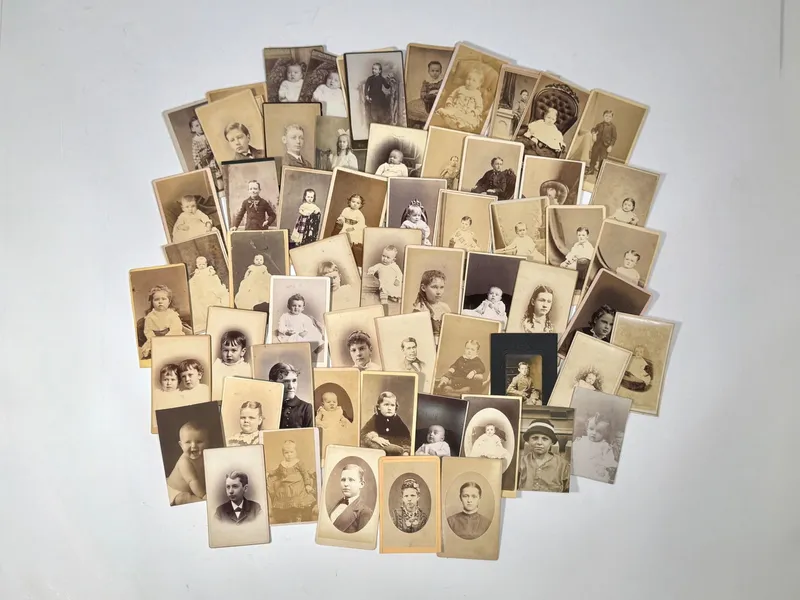 Collection of 64 Antique Photographs of Children from auction in Cranston, Rhode Island — image 29