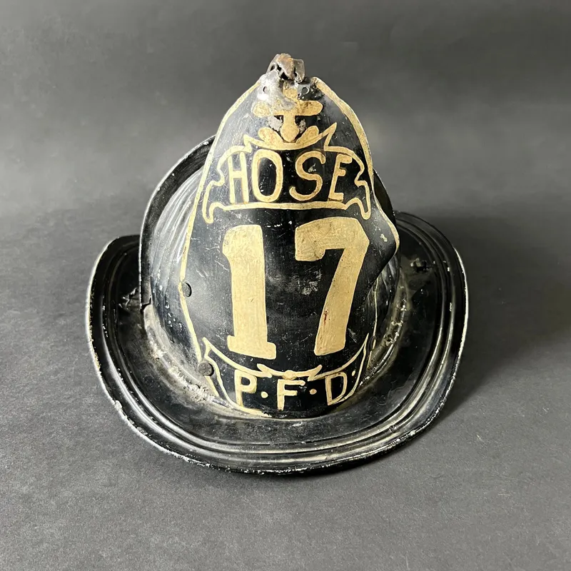 Vintage P.F.D. Fireman's Helmet - Hose 17 from auction in Cranston, Rhode Island — image 42
