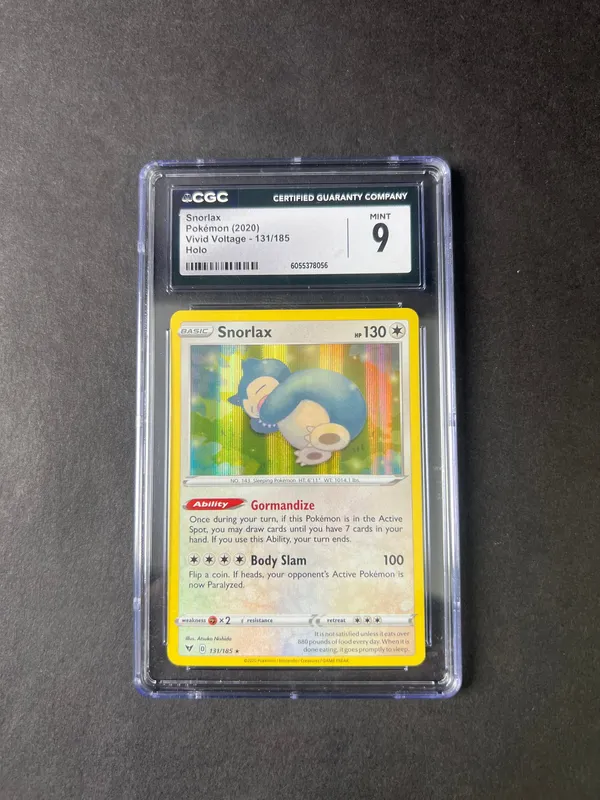 Snorlax Pokemon Card - CGC Graded 9 from auction in Cranston, Rhode Island — image 38
