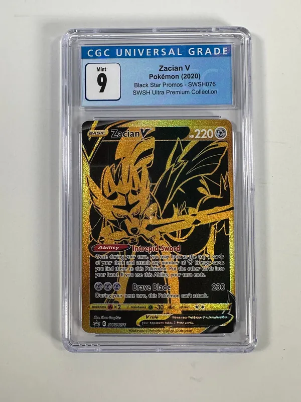Zacian V Pokemon Card (2020) CGC 9 Mint from auction in Cranston, Rhode Island — image 47