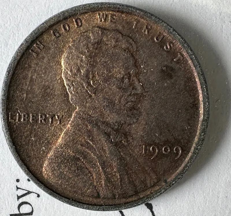 1909 Lincoln Wheat Cent from auction in Cranston, Rhode Island — image 6