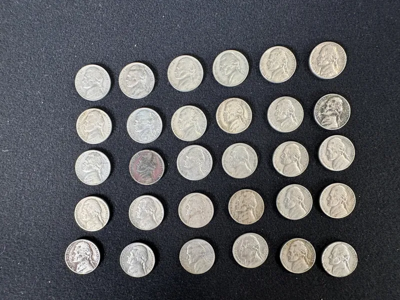Jefferson Nickels - Lot of 30 Coins from auction in Cranston, Rhode Island — image 11