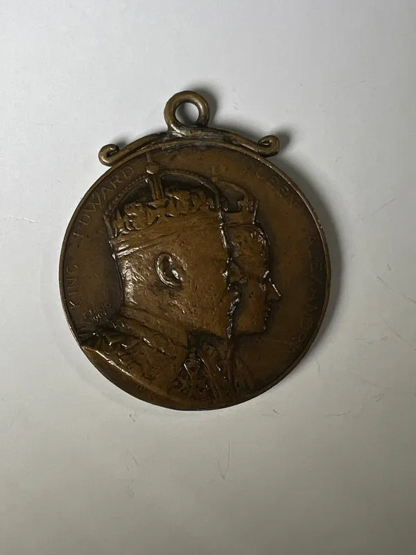 1901 King Edward VII & Queen Alexandra Bronze Medal from auction in Cranston, Rhode Island — image 18