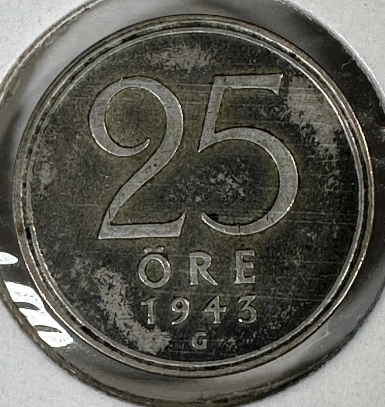 1943 Sweden 25 Ore Coin from auction in Cranston, Rhode Island — image 34