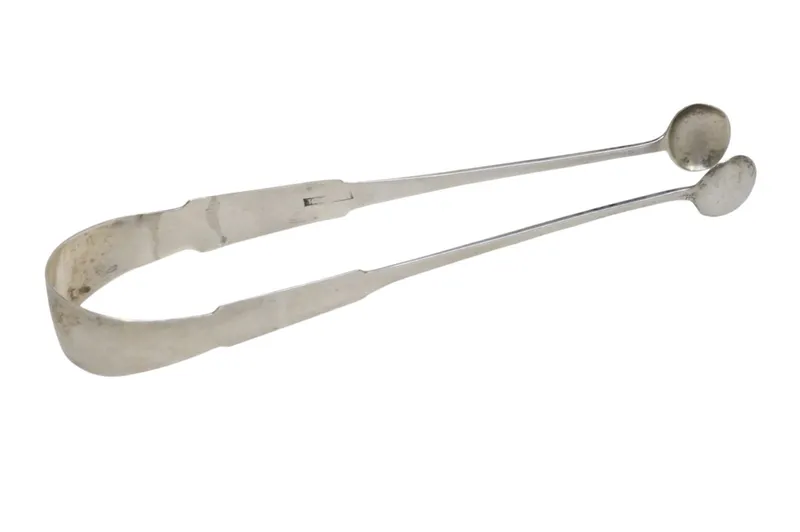 ANTIQUE AMERICAN COIN SILVER SUGAR TONGS from auction in Mount Pleasant, South Carolina — image 11