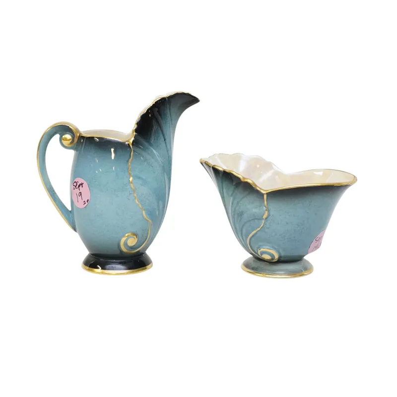 CARLTON WARE ART DECO BLEU ROYALE CREAM & SUGAR from auction in Mount Pleasant, South Carolina — image 19