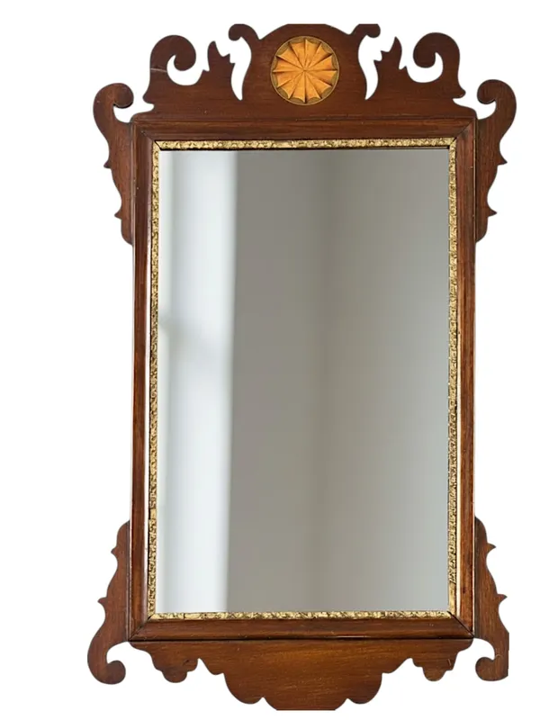 VINTAGE CHIPPENDALE STYLE MIRROR WITH FRUITWOOD PATERA from auction in Mount Pleasant, South Carolina — image 28