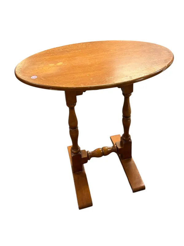 VINTAGE OVAL SOLID MAPLE SIDE TABLE from auction in Mount Pleasant, South Carolina — image 34