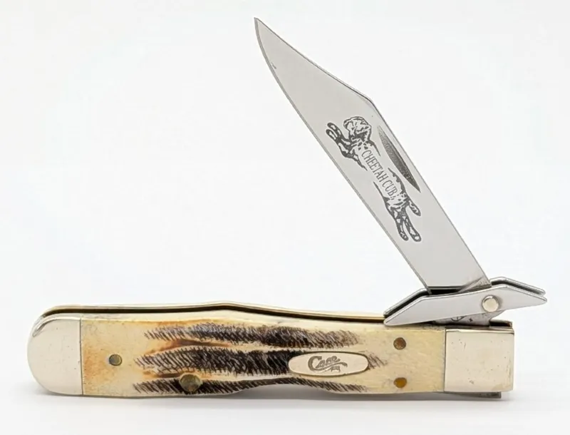 1st Run 2005 Case XX Bone Stag Cheetah Cub 6.511 1/2 from auction in IN, — image 46