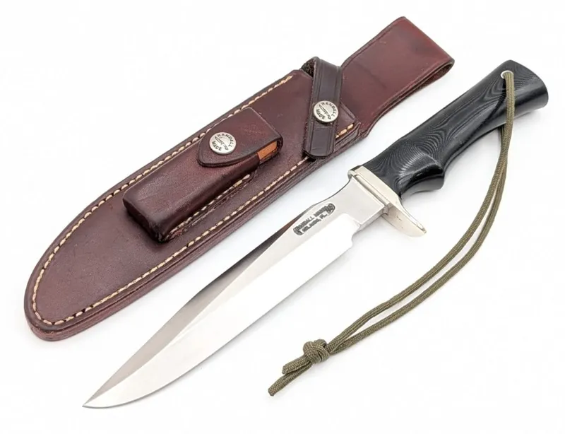 Randall Model 1 7in All Purpose Fighter w/ Sheath from auction in IN, — image 7