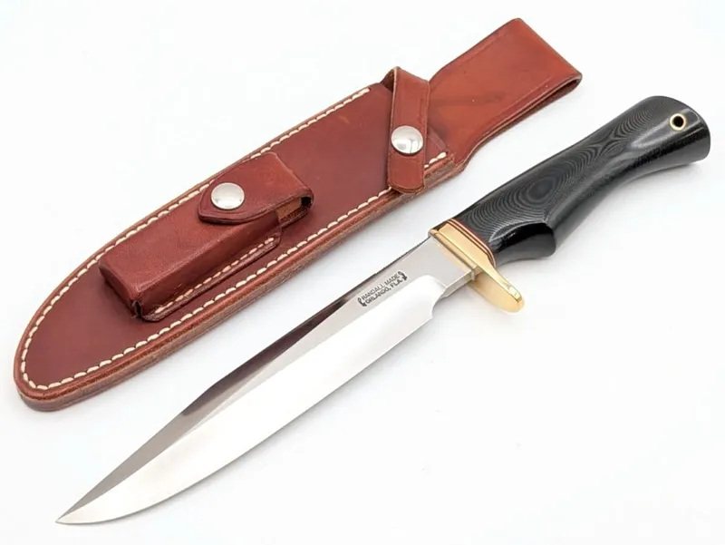 1980's Randall Model 1 7in All Purpose Fighter w/ Sheath from auction in IN, — image 4