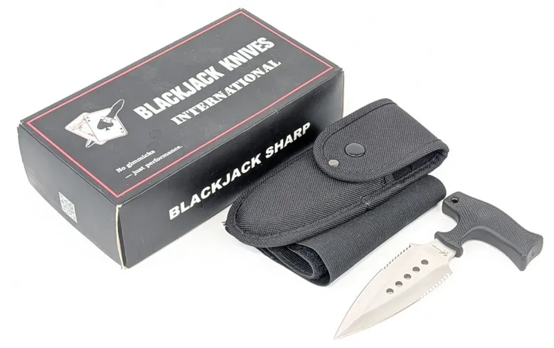 Blackjack Knives Push Dagger w/ Sheath & Box from auction in IN, — image 41