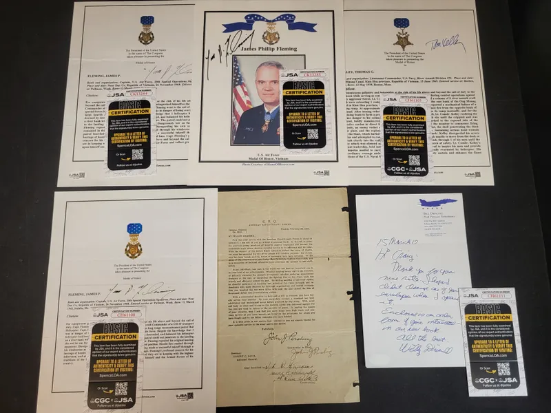 I03386 | A Collection of Military Autographs and Historical Documents Including Medal of Honor Recipients and General John J. Pershing from auction in Frederick, Maryland — image 2