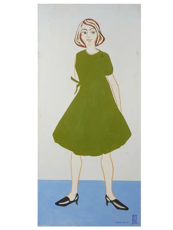THOMAS BARNETT AMERICAN FEMALE PORTRAIT OIL PAINTING from auction in New York, New York — image 11