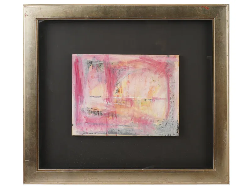 MID CENTURY ABSTRACT PAINTING SIGNED TOM YOUNG from auction in New York, New York — image 25