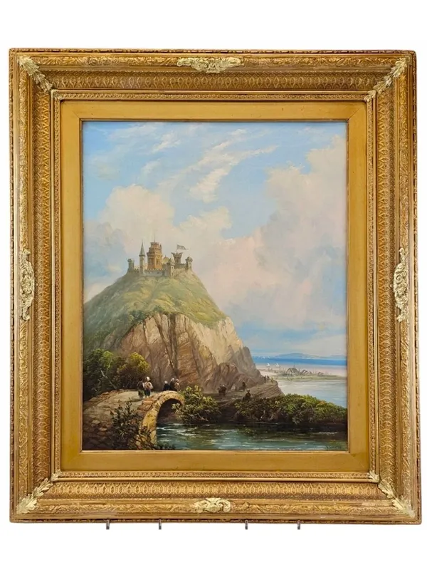 HENRY SMYTH 19TH C ENGLISH COASTAL LANDSCAPE OIL PAINTING from auction in New York, New York — image 40