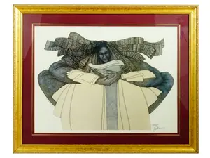 Charles Bibbs American Ltd Ed Offset Print the Keeper