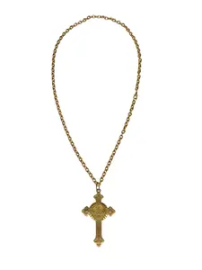 RUSSIAN ANTIQUE CRIMEAN WAR BRONZE PECTORAL CROSS
