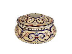 ANTIQUE RUSSIAN SILVER GILT ENAMEL SNUFF BOX
