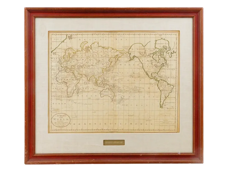 1815 CAREYS ATLAS WORLD MAP FEATURING CAPT COOK ROUTE from auction in New York, New York — image 20