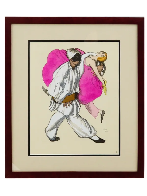 LEON BAKST RUSSIAN FRENCH POCHOIR COSTUME DESIGN from auction in New York, New York — image 29
