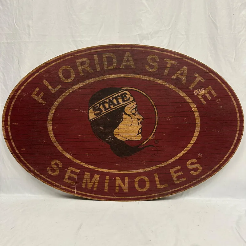 Florida State Seminoles Heritage Oval Wall Sign Large Vintage Style from auction in Orlando, Florida — image 22