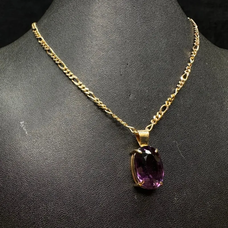 18 ct Amethyst Pendant in 14k Gold from auction in Orlando, Florida — image 13