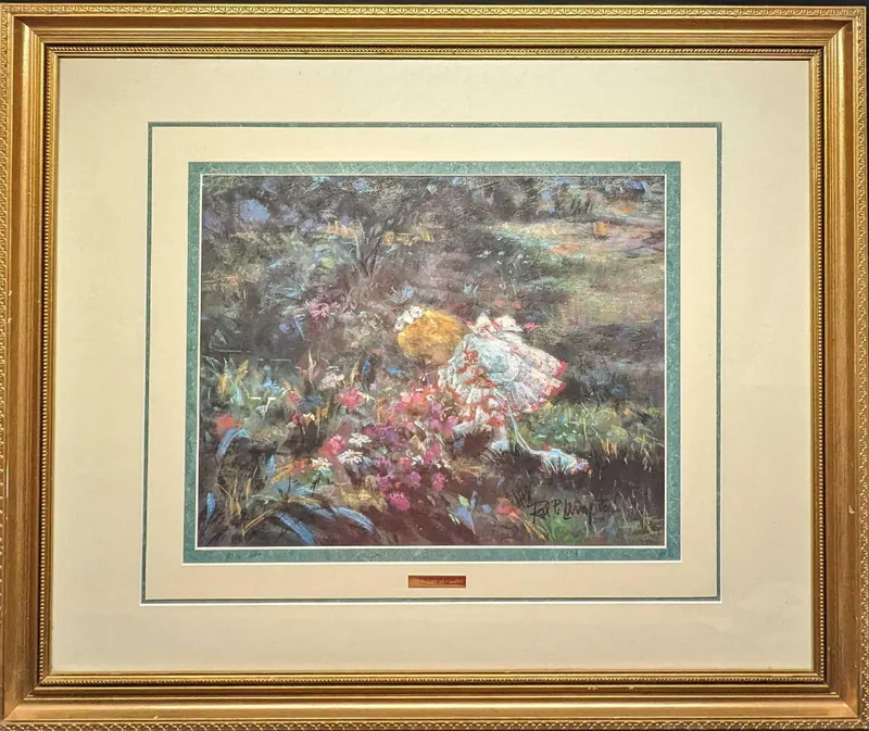 Framed Rol P. Lampitoc Precious Moment Print from auction in Orlando, Florida — image 5