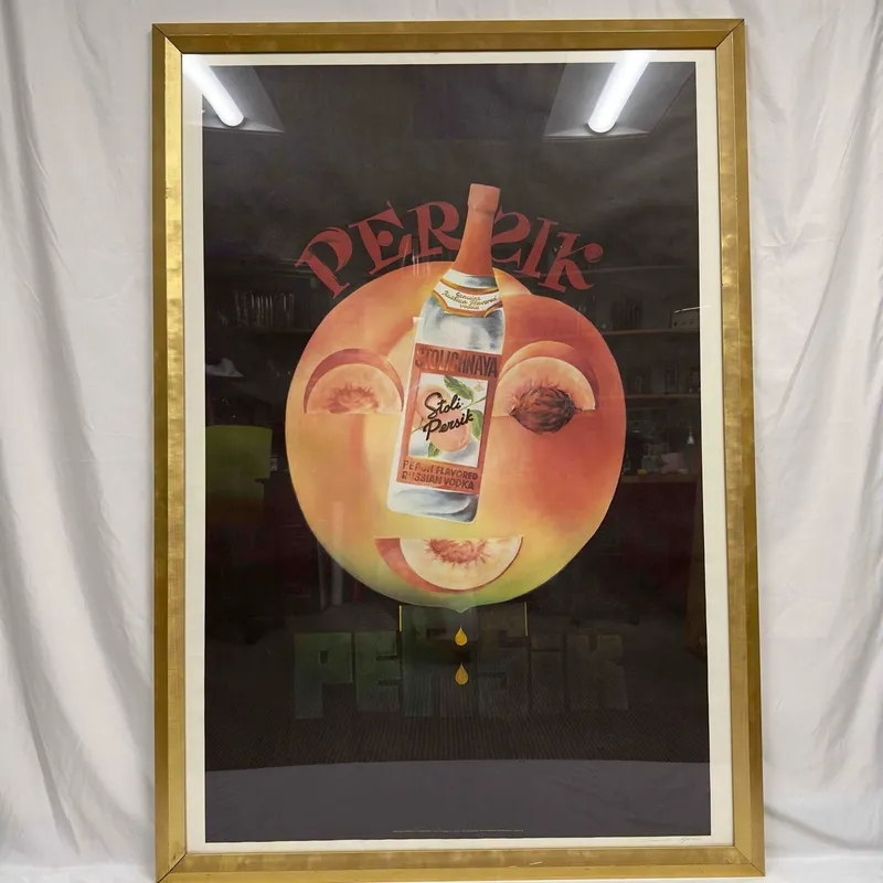 Stolichnaya Stoli Persik Peach Russian Vodka Advertisement Large Signed Print Poster from auction in Orlando, Florida — image 15