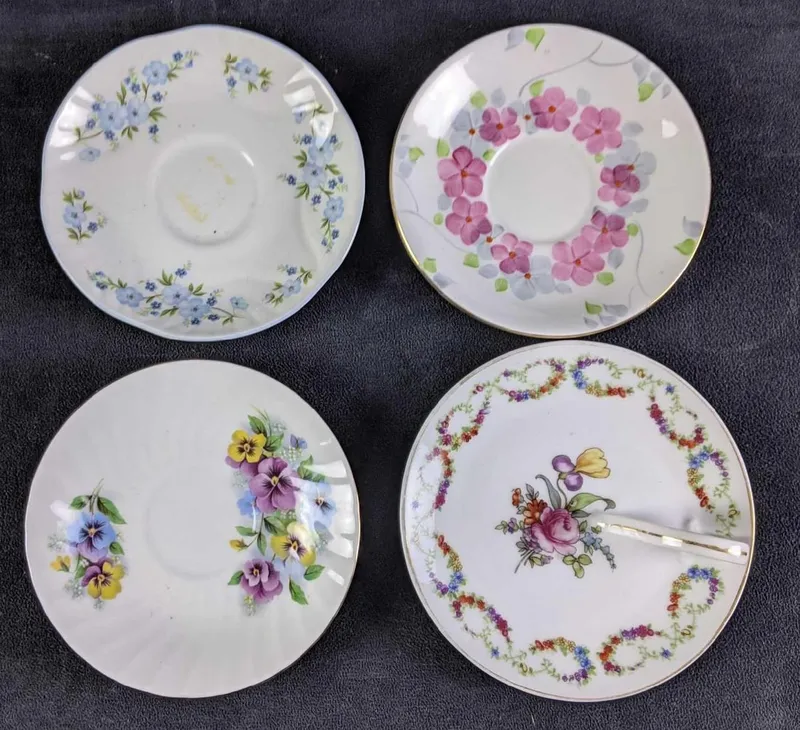 Assorted Bone China Saucers Small Plates from auction in Orlando, Florida — image 19