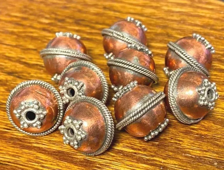 .925 Silver Findings - Copper Painted Round Beads from auction in Orlando, Florida — image 21