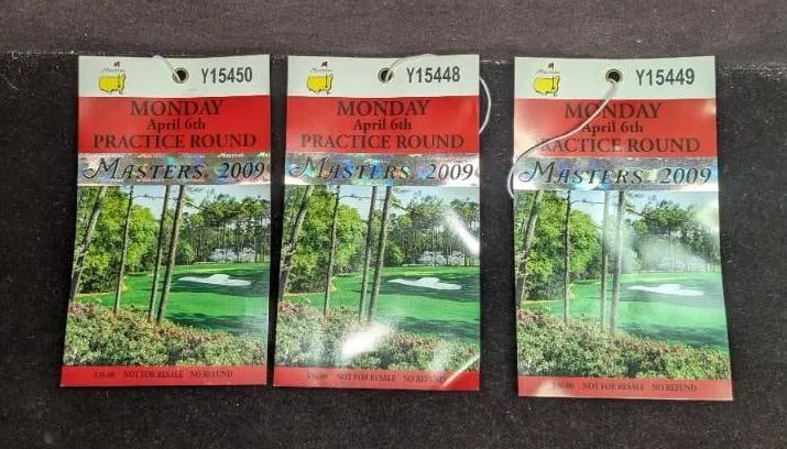2009 Masters Badge Tickets Practice Round from auction in Orlando, Florida — image 24