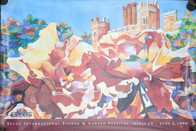 Signed & Numbered Disney Epcot Garden Poster 1996 from auction in Orlando, Florida — image 20