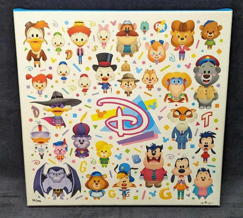 Disney S&N Jerrod Maruyama Afternoon Of Cute Canvas from auction in Orlando, Florida — image 47