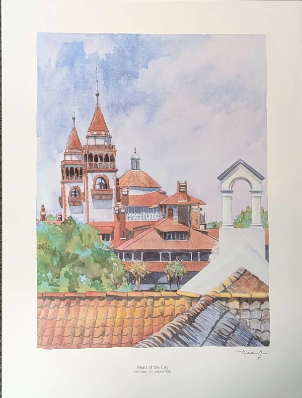 Pat Madden Signed Heart Of The City Print AP 386E from auction in Orlando, Florida — image 4