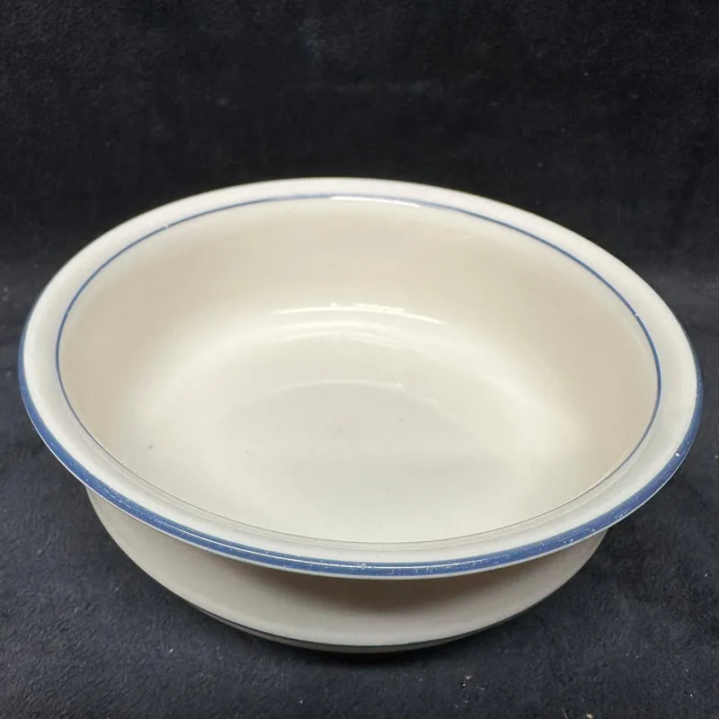 Lenox Chinastone Blue Rim Pattern Small Bowl from auction in Orlando, Florida — image 23