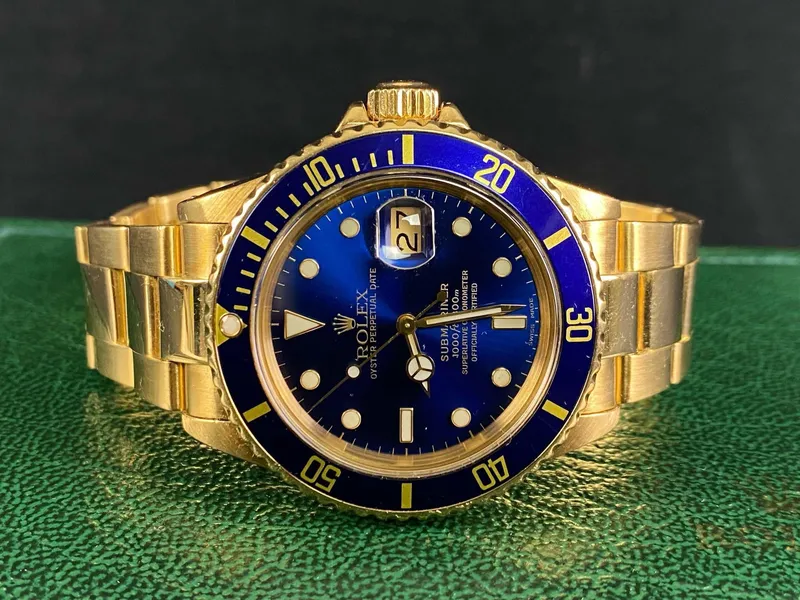Classic 1987 Ref.# 16808 18K Gold Rolex Submariner from auction in Orlando, Florida — image 29