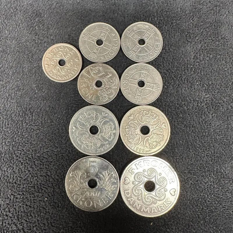 Denmark Currency Coin Lot Danish Kroner Danmark Krone Nine Coins from auction in Orlando, Florida — image 45