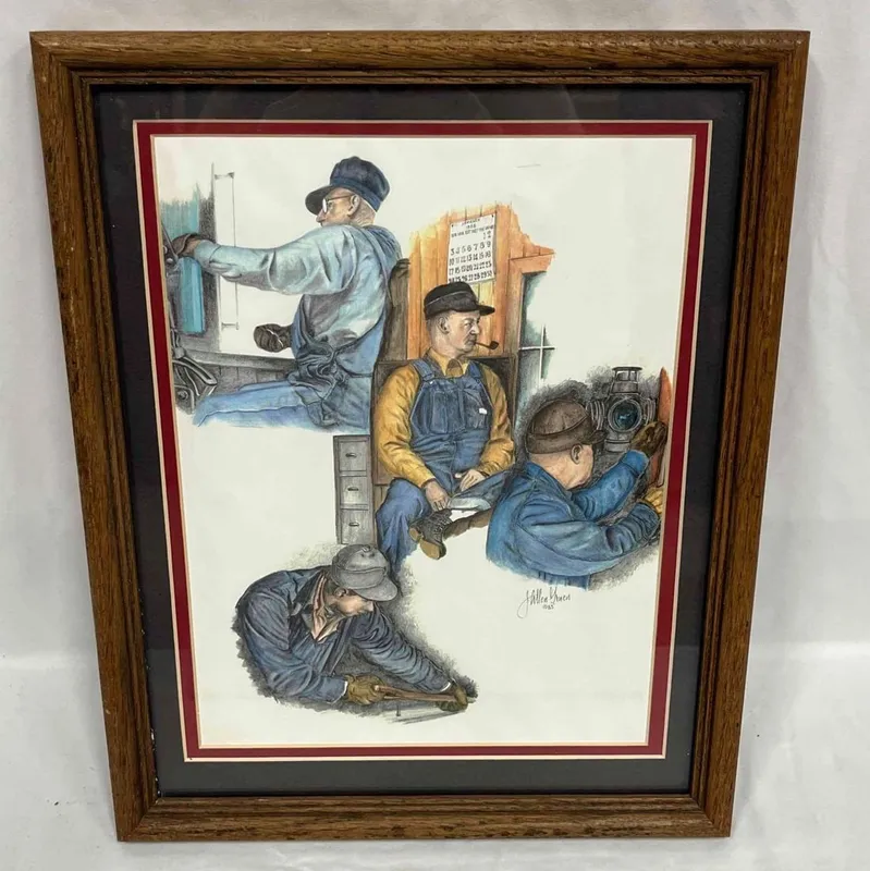 J. Allen Gruen Framed Print 1983 from auction in Orlando, Florida — image 2