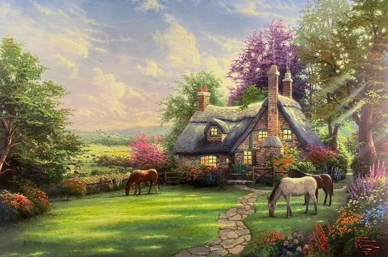 Thomas Kinkade A Perfect Summer Day Lithograph from auction in Orlando, Florida — image 18